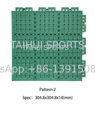 أرضية رياضية من البولي بروبلين المقاومة للحريق وقوية وصديقة للبيئة مع بلاط PP متداخل لملاعب كرة السلة والتنس وكرة القدم