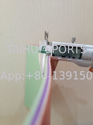 6 ملم بطل البدمنتون بلاط الأرضيات من البيوفيك أخضر / أزرق / أصفر / أحمر / رمادي اللياقة البدنية الخارجية الأرضيات الداخلية من البيوفيك