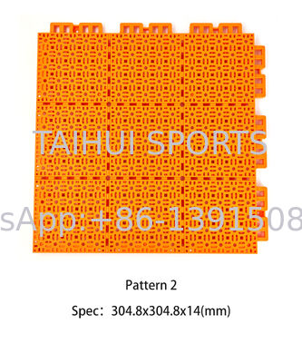 أرضية رياضية من البولي بروبلين المقاومة للحريق وقوية وصديقة للبيئة مع بلاط PP متداخل لملاعب كرة السلة والتنس وكرة القدم