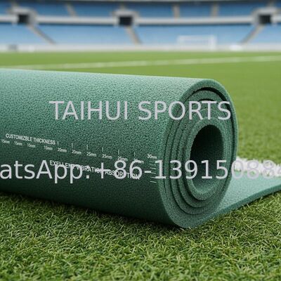 تحتوي منصة الصدمة المعتمدة من قبل FIFA على تصميم ثقب الماس لملاعب الرياضة بالعشب الاصطناعي المخصصة