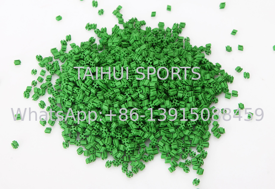 تمت الموافقة على SGS لـ Natural Green SEBS Rubber Turf Fill For Artificial Turf