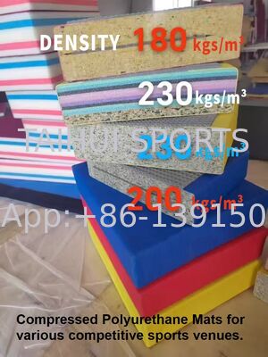 الحدث الصف الجودو حصيرة 230kgs/m3 40 مللي متر سمك بولي Leather الجلود الكاراتيه التدريب حصيرة المصارعة التايكوندو حصيرة