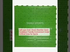 مستمع الصدمات من النوع المنقسم التثبيت السريع الصديق للبيئة تحت العشب الاصطناعي للرياضة