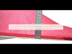 2025 منصة صدمة مصممة للعشب الاصطناعي في ملعب كرة القدم / ملعب الرجبي / ملعب الهوكي 8mm 10mm 12mm 15mm مع قماش جيوتيكسيل